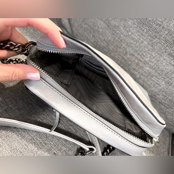 Rebecca Minkoff, crossbody bag, gray with metallic accessories - Picture 4 of 5